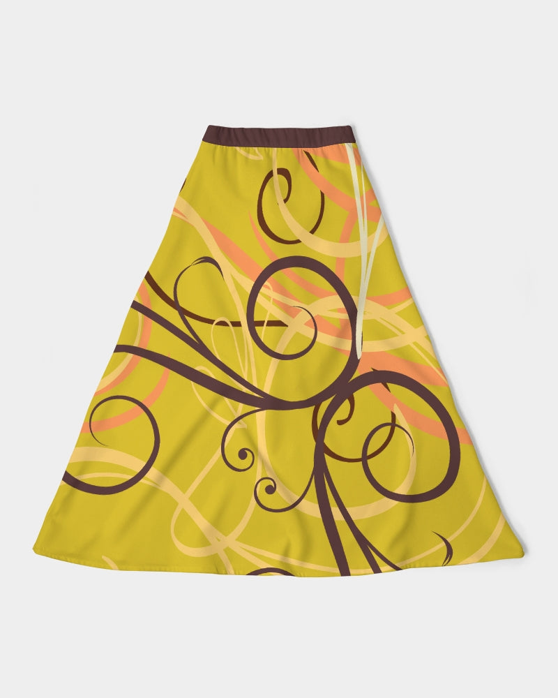 N-VEIN | Women's A-Line Midi Skirt