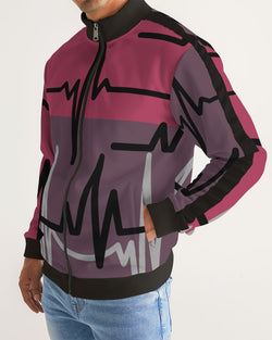 Coded Edition | Men's Stripe-Sleeve Track Jacket