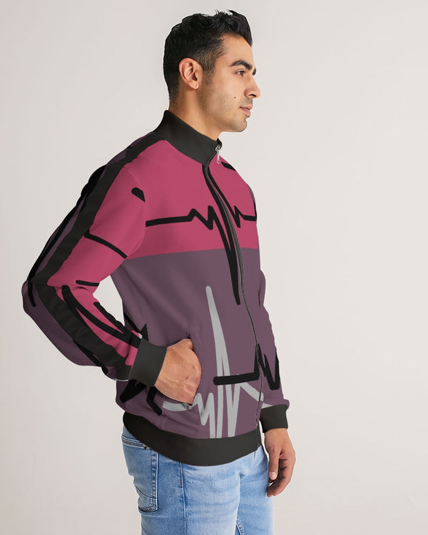 Coded Edition | Men's Stripe-Sleeve Track Jacket